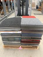 PALLET diverse C keus tapijttegels ruim 80m2 voor €50,-, Zwart, 75 m² of meer, Ophalen of Verzenden, Zo goed als nieuw