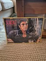 Canvas scarface Tony Montana 30x40 incl lijst, Antiek en Kunst, Ophalen of Verzenden