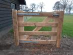 Eikenhouten landhekken, weidehek, houten poort, eiken hek, Ophalen, Nieuw, Hout, Tuinhek