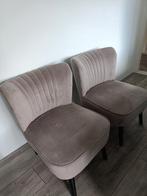 2 bruin/grijze stoelen, Ophalen, Gebruikt, Minder dan 150 cm