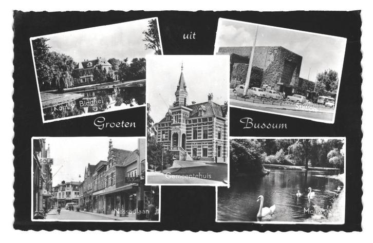 943650 Bussum NH 1962 Mooie oude kaart Onbeschreven, Verzamelen, Ansichtkaarten | Nederland, Ongelopen, Noord-Holland, 1960 tot 1980