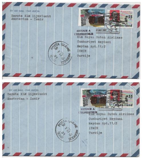 KLM eerste vlucht envellop, Postzegels en Munten, Brieven en Enveloppen | Nederland, Envelop, Ophalen of Verzenden