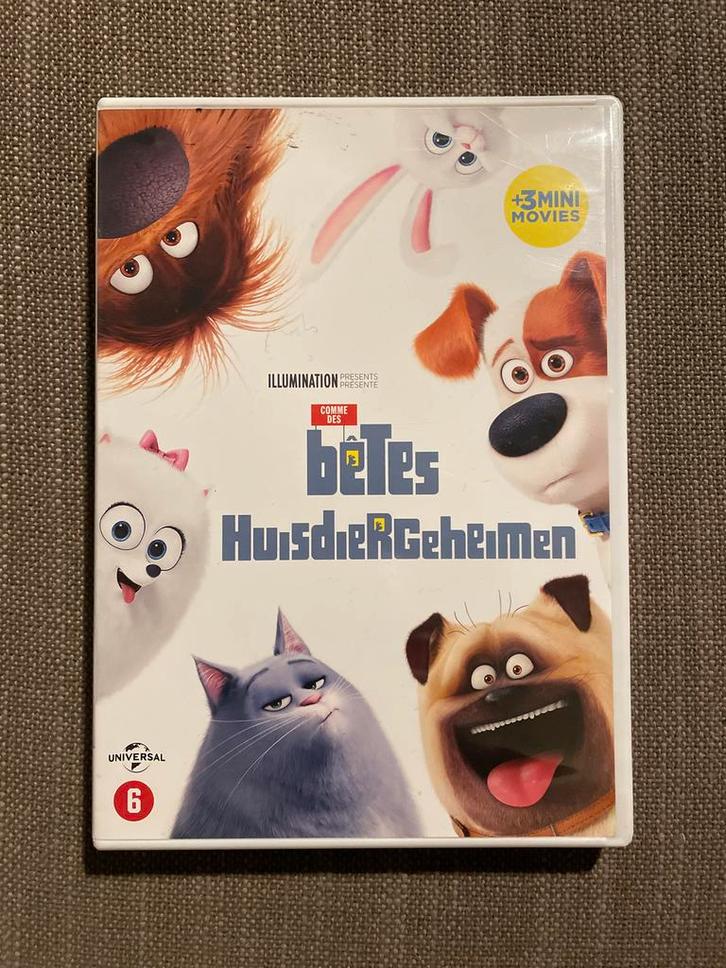 Huisdiergeheimen - dvd, Cd's en Dvd's, Dvd's | Kinderen en Jeugd, Zo goed als nieuw, Film, Avontuur, Alle leeftijden, Ophalen of Verzenden