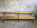 Vintage kinderbankje | schoolbankje | halbankje | 2 meter, Ophalen, Gebruikt, Stoel(en)