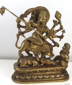 Groot beeld Durga de grote hindoe-moedergodin - Brons, Antiek en Kunst, Ophalen