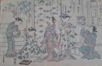 Japanse Houtblok Prent Edo artiest Vrouwen Poppen ca 1920, Verzenden