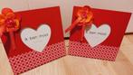 2 Rode Fotolijsten met Hartjes, Ophalen of Verzenden, Gebruikt