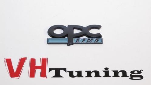 Opel OPC line 3D logo zelfklevend 8 cm zwart 3M tape, Auto diversen, Tuning en Styling, Ophalen of Verzenden