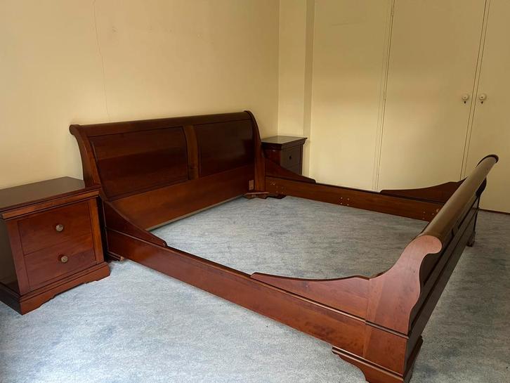 Sleebed 180x200, boxspringombouw, Huis en Inrichting, Slaapkamer | Bedden, Zo goed als nieuw, Tweepersoons, 180 cm, Hout, Ophalen