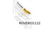Embleem voorzijde tekst Rechts ''Rover"   Origineel  LR02639, Nieuw, Land Rover, Verzenden