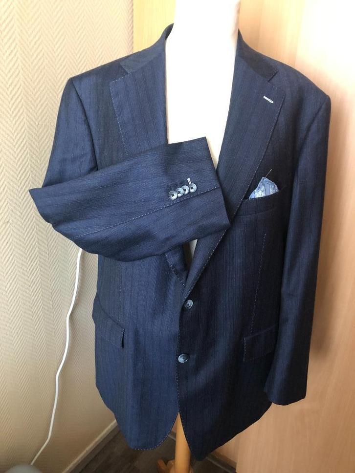 Heren Colbert Dirk de Wit, Kleding | Heren, Kostuums en Colberts, Zo goed als nieuw, Maat 52/54 (L), Blauw, Ophalen of Verzenden