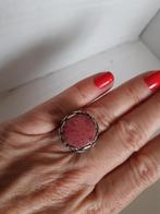 Zilveren ring met Rhodochrosiet, Verzenden, Kleiner dan 17, Dame, Zilver