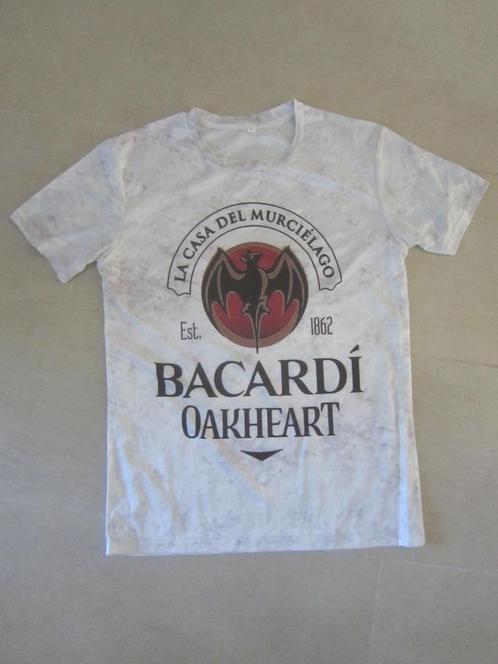 T-shirt BACARDI RUM OAKHEART spierwit L, Verzamelen, Merken en Reclamevoorwerpen, Zo goed als nieuw, Overige typen, Ophalen of Verzenden
