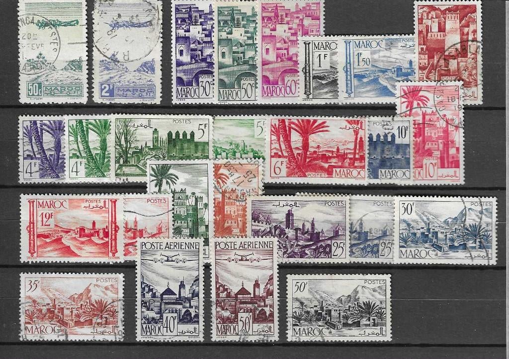 Postzegels Marokko (3) Maroc klassiek, Postzegels en Munten, Verzenden, Marokko, Gestempeld