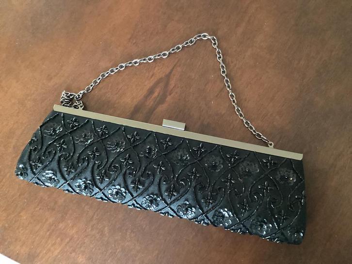 Dames Handtas/Clutch.Chique Model met Kralen Bezet Front., Sieraden, Tassen en Uiterlijk, Tassen | Damestassen, Zo goed als nieuw