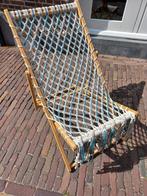 Inklapbare strandstoel met franjes en schelpen.  Nieuw., Ophalen of Verzenden, Nieuw, Hout, Verstelbaar