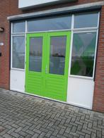 Houten pui met dubbele deuren - Groningen, Ophalen of Verzenden