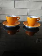 Walküre Alta cappuccino kopjes okergeel Smit&Dorlas (2), Ophalen of Verzenden, Zo goed als nieuw, Overige stijlen, Kop(pen) en/of Schotel(s)