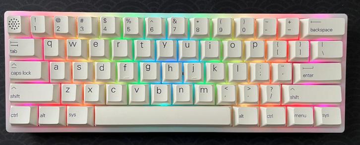 Mechanical Keyboard - GamaKay CK61, Computers en Software, Toetsenborden, Zo goed als nieuw, Qwerty, Draadloos, Gaming toetsenbord