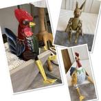 Fairtrade houten konijn met bungelbeentjes, Antiek en Kunst, Curiosa en Brocante, Ophalen of Verzenden
