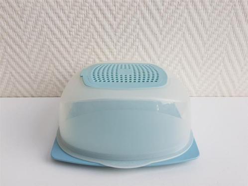 Cheesmart, kaasdoos zgan en meer Tupperware, Huis en Inrichting, Keuken | Tupperware, Zo goed als nieuw, Schaal, Blauw, Wit, Ophalen of Verzenden