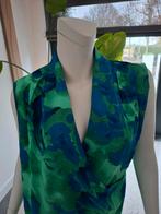 Blauw Groen Overslagtop Zomertop XL 44 wrap overslag top, Maat 42/44 (L), Nieuw, Ophalen of Verzenden, Zonder mouw