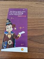 Efteling Kortingskaart Shell - 5 Euro Korting, Ophalen of Verzenden, Zo goed als nieuw, Overige typen