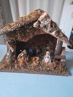 Kerststal met figuren, Antiek en Kunst, Ophalen of Verzenden