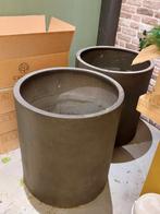 Nieuwe Trend Plantenbak - Tall Cylinder Espresso Lite, Tuin en Terras, Bloembakken en Plantenbakken, Ophalen, Rond, Nieuw, 60 tot 100 cm