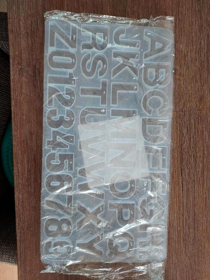 Alfabet en Nummer Siliconen Mal, Hobby en Vrije tijd, Knutselen, Nieuw, Materiaal, Ophalen of Verzenden