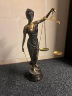 Groot brons beeld vrouwe justitia hoogte 78 cm, Antiek en Kunst, Ophalen of Verzenden