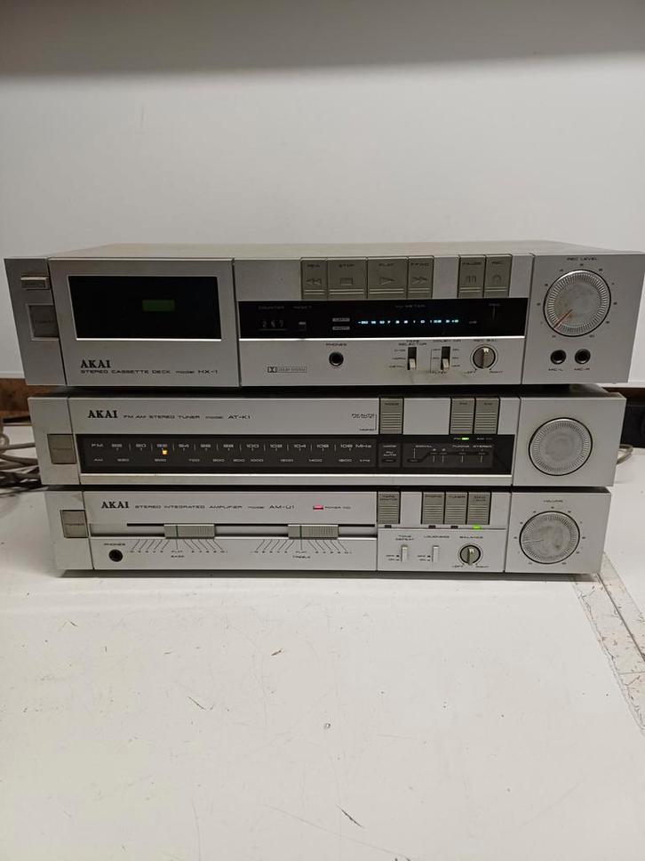 Vintage Akai Audio Set Jaren 80 - Opknapper / 438, Audio, Tv en Foto, Stereo-sets, Akai, Ophalen