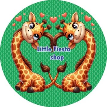 LF4649 icing frosting giraf 20cm eetbare taart print top beschikbaar voor biedingen