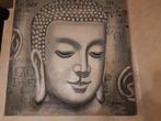 Boeddha schilderij met reliëf, Ophalen, Zo goed als nieuw