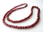 Prachtige Granaat ketting collier, Ophalen, Overige kleuren, Zo goed als nieuw, Steen of Mineraal