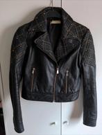 Versace leren jas, Verzenden, Zo goed als nieuw, Maat 34 (XS) of kleiner, Zwart