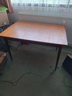 Vintage teakhouten uitschuifbare eettafel., Huis en Inrichting, Tafels | Eettafels, Ophalen, 200 cm of meer, 50 tot 100 cm, Zo goed als nieuw