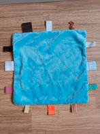 Knuffeldoekje labeldoekje snoozebaby snooze baby blauw, Ophalen of Verzenden, Zo goed als nieuw, Overige typen