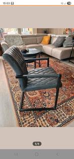 4 eetkamerstoelen antraciet, Ophalen, Zo goed als nieuw, Grijs, Vier