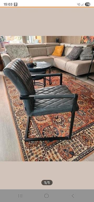 4 eetkamerstoelen antraciet  beschikbaar voor biedingen