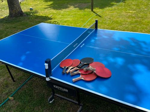 Tafeltennistafel, Sport en Fitness, Tafeltennis, Gebruikt, Tafel Indoor, Inklapbaar, Verrijdbaar, Ophalen