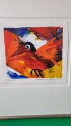 Zeefdruk Willem van Scheijndel 'Vogel', Antiek en Kunst, Ophalen