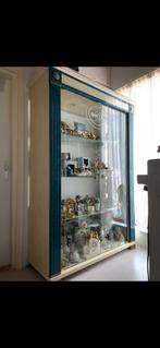 Vitrinekast met spiegel achterwand, Huis en Inrichting, Kasten | Vitrinekasten, Ophalen, Zo goed als nieuw, 25 tot 50 cm, 50 tot 100 cm