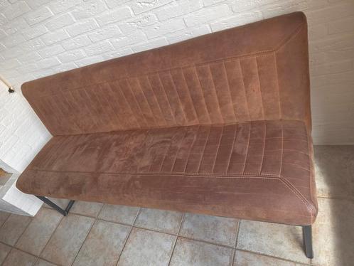 Cognac Eetkamerbank - 3 persoons, Huis en Inrichting, Banken | Sofa's en Chaises Longues, Gebruikt, Driepersoons, 150 tot 200 cm