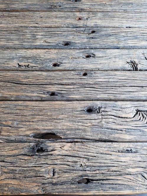 Scheepshouten Eettafel - Robuust & Mooi!, Huis en Inrichting, Tafels | Eettafels, Zo goed als nieuw, 50 tot 100 cm, 200 cm of meer