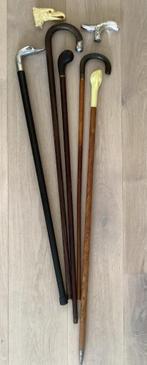 5 wandelstokken metaal, verziverd, kunststof, Alpaca enz, Ophalen of Verzenden, Gebruikt