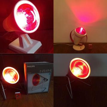 4 x Infraroodlampen warmtelamp straallamp Philips infraphil
