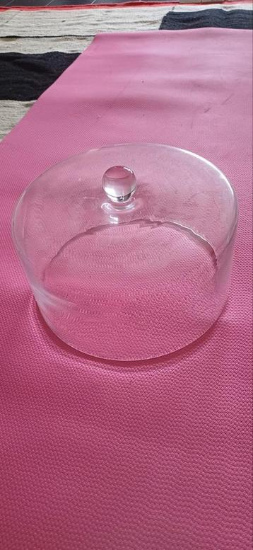 afdekkap of voedselkap van glas, doorsnee 27 cm beschikbaar voor biedingen