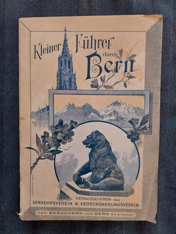 Oud toeristisch boekje van de stad Bern. beschikbaar voor biedingen