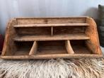 Oude gruttersbak hout vakkenkastje, Antiek en Kunst, Curiosa en Brocante, Ophalen